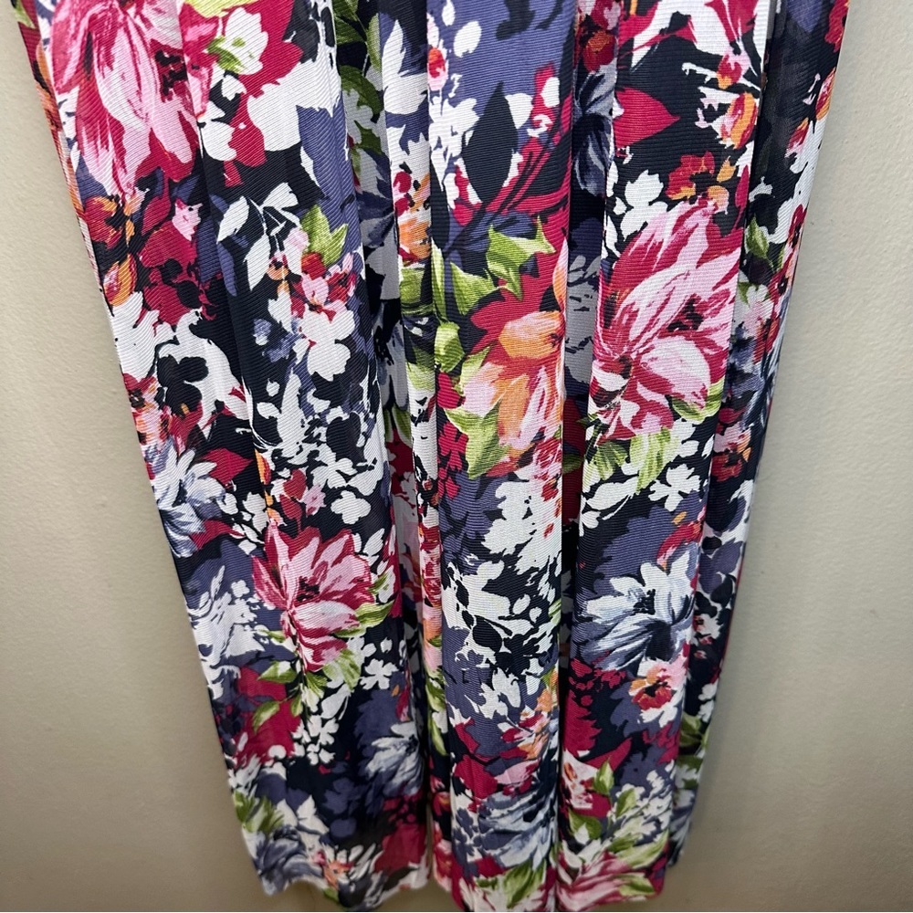 Maggy London Floral Cocktail Dress Sz12 - Picture 4 of 9
